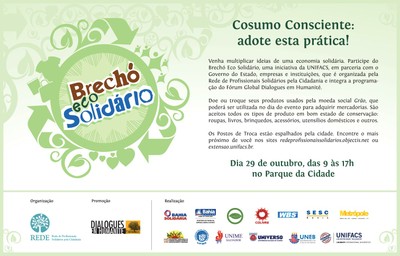 Cartaz Brechó Eco Solidário 2011