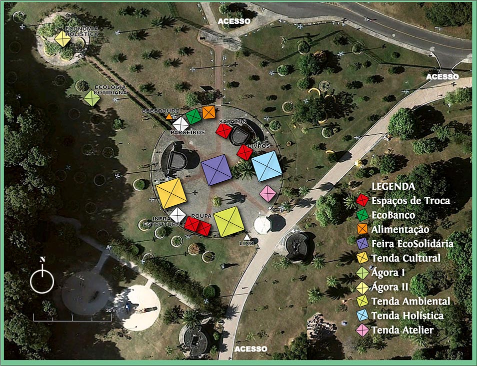 Mapa do Brechó ES 2011 no Parque da Cidade