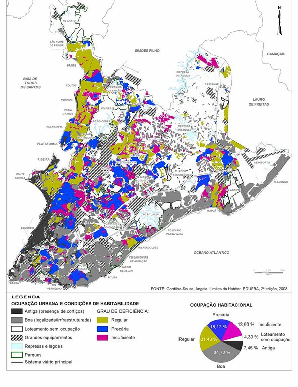 Identificação de áreas com habitabilidade deficiente, Salvador (2006)